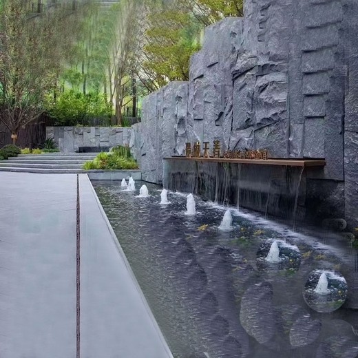 四川中國黑置石公園公路點(diǎn)綴