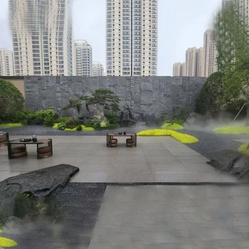 清遠中國黑景觀石批發(fā)天然原石加工定制切片