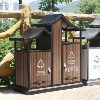 張家口三分類果皮箱廠家批發零售