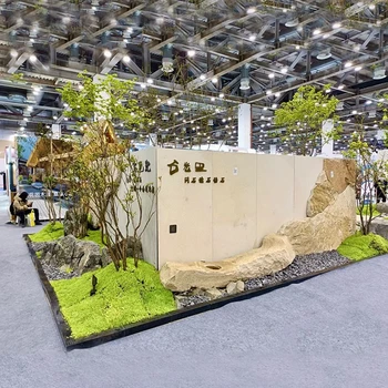 綿陽景觀造景柏坡黃石墻廠家基地