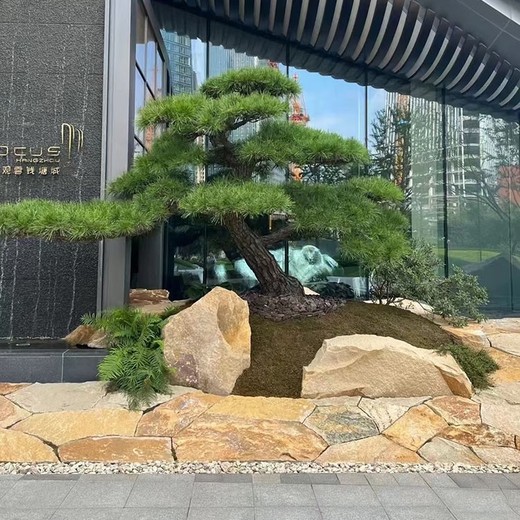海淀柏坡黃景墻柏坡黃景觀石定制