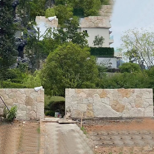 甘南柏坡黃景觀石墻設(shè)計施工,裝飾墻石材生產(chǎn)廠家