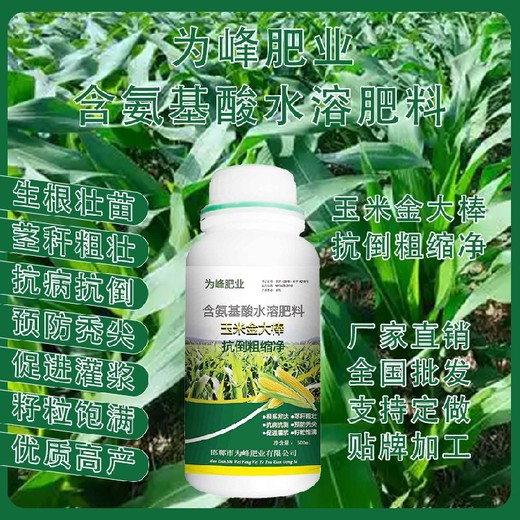 為峰肥業(yè)玉米金大棒玉米葉面肥使用方法,玉米矮大棒