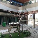 遂寧創(chuàng)意不銹鋼城市雕塑廠家,抽象切面景觀不銹鋼雕塑擺件價(jià)格