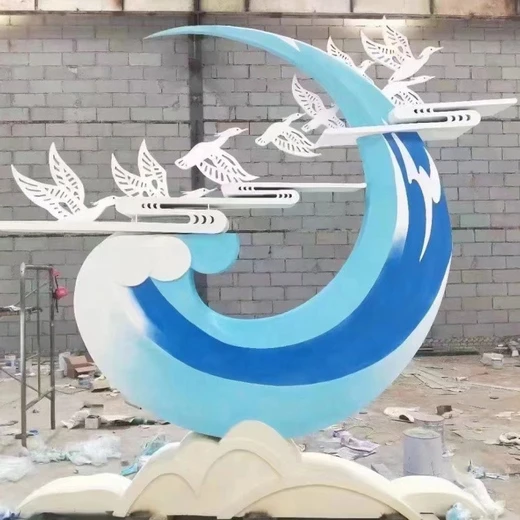 牡丹江大型不銹鋼動物雕塑,戶外公園切面動物擺件設(shè)計廠家