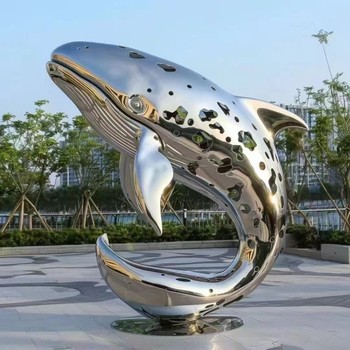 黃南生產(chǎn)批發(fā)戶外博物館動物不銹鋼雕塑,大型不銹鋼動物雕塑定制