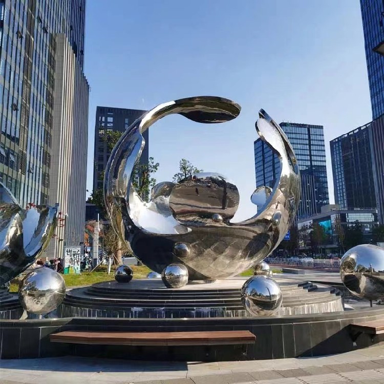 北屯定制广场不锈钢动物雕塑,玻璃钢景观铸铜动物雕塑来图定制