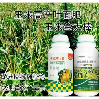 玉米抗倒玉米金大棒玉米葉面肥定做包裝,玉米矮大棒