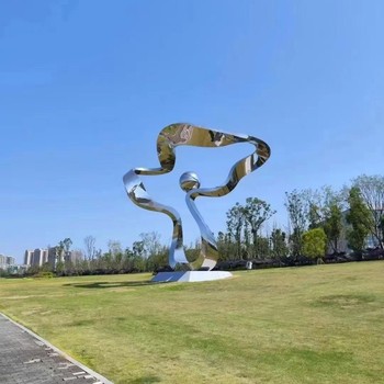 阜陽景觀裝飾品不銹鋼雕塑廠家,創(chuàng)意戶外景觀公園不銹鋼雕塑擺件