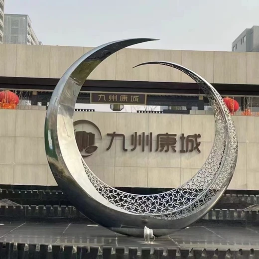 嘉峪關(guān)戶外不銹鋼創(chuàng)意工藝小品雕塑設(shè)計,大型創(chuàng)意不銹鋼雕塑廠家