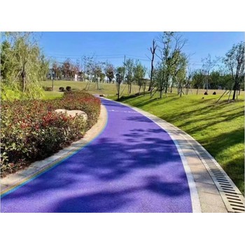 雙橋區水性聚合物彩色防滑路面,陶瓷顆粒地面