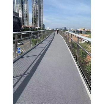 衡水水性聚合物彩色防滑路面施工,彩色防滑路面材料
