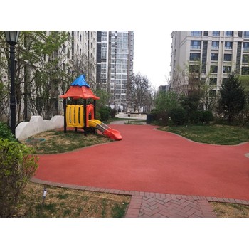 路南區(qū)EPDM塑膠地面報價,紅色面層顆粒