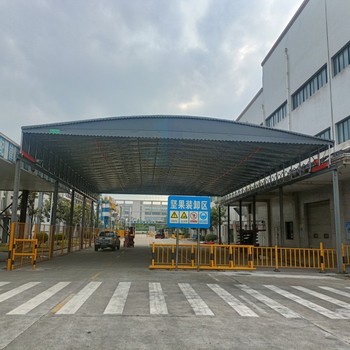 電動(dòng)收縮雨棚遮陽棚-曬場(chǎng)電動(dòng)伸縮遮雨頂棚