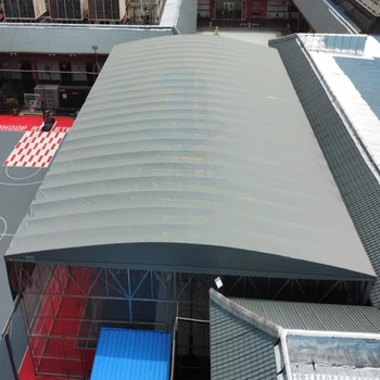 電動(dòng)推拉雨棚效果圖-移動(dòng)式雨棚