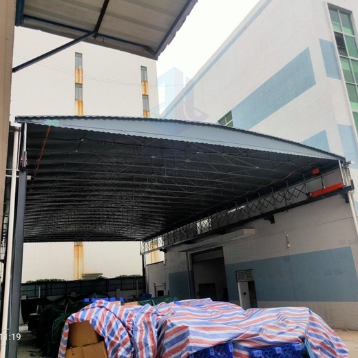 吉安電動伸縮棚雨棚-移動式遮陽棚