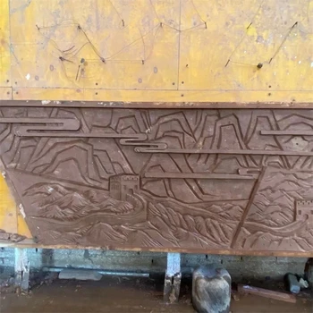 玻璃鋼消防題材浮雕消防員浮雕文化墻加工制作