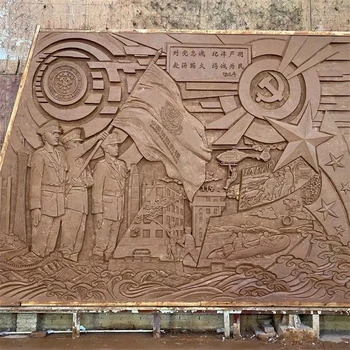 消防員浮雕壁畫消防題材浮雕加工制作
