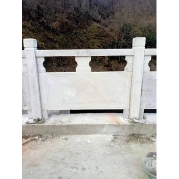 新疆抽象漢白玉石欄桿價格防護欄