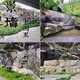 戶外流水中國(guó)黑景石圖