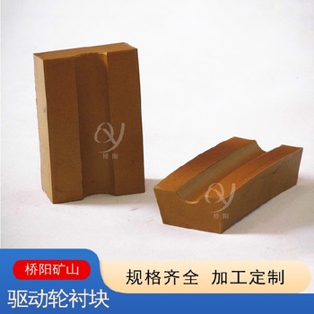 100X65X30斜井主導膠塊索道導向輪輪襯塊