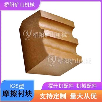 落地式提升機(jī)摩擦襯墊摩擦襯墊廠家JKMD2.25*4