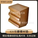 礦用多繩提升機(jī)摩擦襯墊摩擦襯墊生產(chǎn)廠家JKM4.6*6