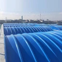 玻璃鋼污水池蓋板集氣罩防臭密封罩污水池沼氣池弧形蓋板