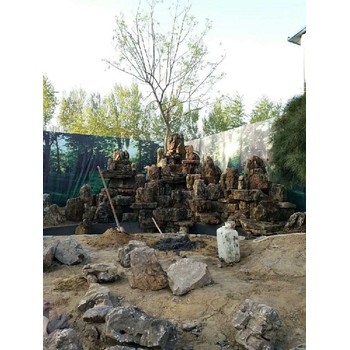 塘沽小區(qū)水泥假山人造塑山施工上門安裝-人造假山施工隊(duì)