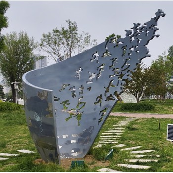 遼寧精神堡壘公園不銹鋼雕塑報價園林景觀