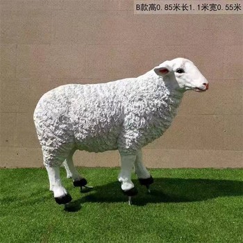 曲陽(yáng)縣仿真綿羊雕塑圖片羊文化雕塑