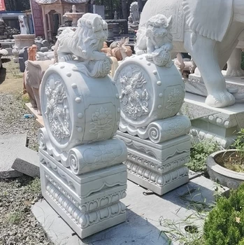 江蘇大型門墩安裝抱鼓石