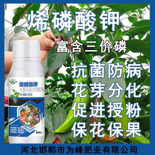 膨果增甜高濃縮烯磷酸鉀多少錢,烯磷酸鉀廠家電話