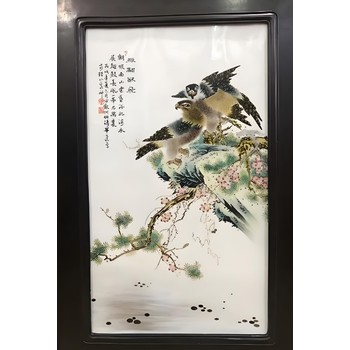 上海山水瓷板畫拍賣價格瓷板畫出手評估報告