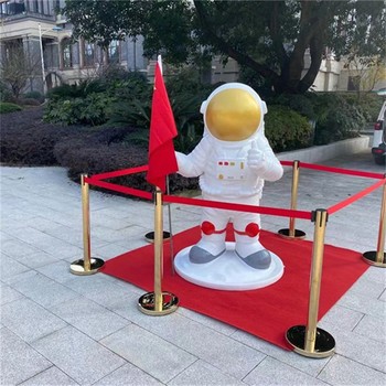 玻璃鋼仿真宇航員雕像定制廠家,玻璃鋼太空宇航員雕塑