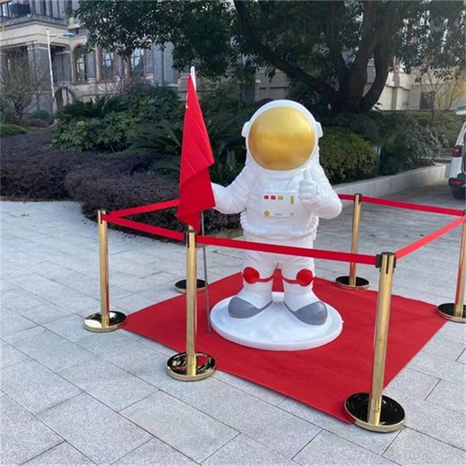 大號(hào)宇航員雕像廠家,玻璃鋼太空宇航員雕塑