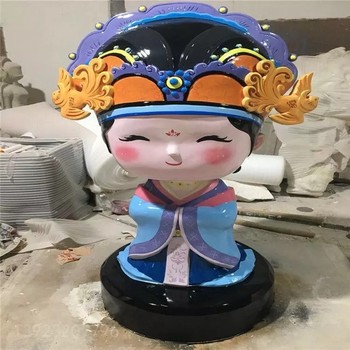 戲曲人物雕塑現(xiàn)貨,唱戲花旦雕塑