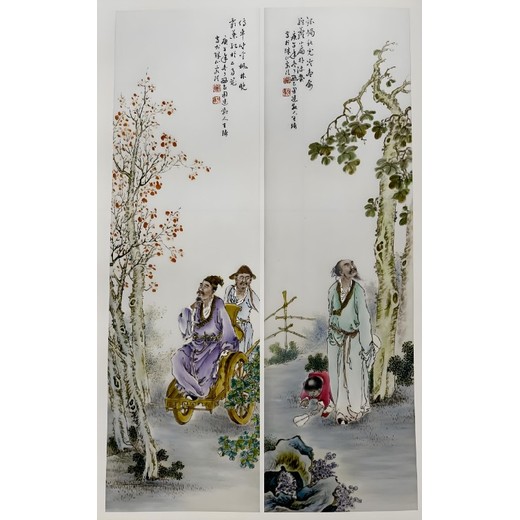 重慶瓷板畫拍賣上門查看瓷板畫鑒定及拍賣公司