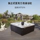游泳池成人亞克力泡池圖