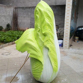 卡通白菜雕塑大全,仿真蔬菜雕塑