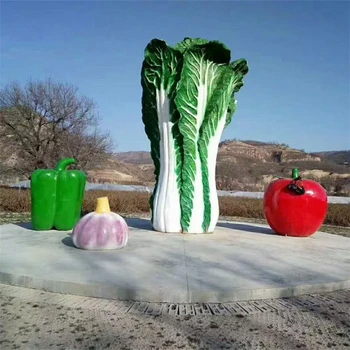 創(chuàng)意白菜雕塑大全,仿真蔬菜雕塑