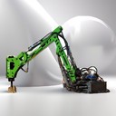 遠程遙控操作大渡口琦源重工礦用固定式破碎錘礦安認證