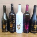 磨砂烤花玻璃洋酒瓶-磨砂烤花玻璃白酒瓶