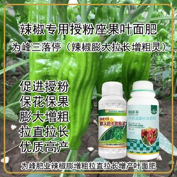 促进授粉菜椒叶面肥作用,为峰肥业厂家