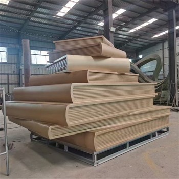 玻璃鋼仿銅書本雕塑校園書卷雕塑擺件