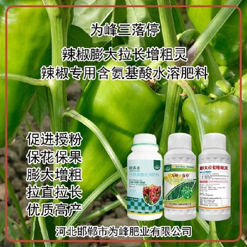 花芽分化菜椒葉面肥生產(chǎn)廠(chǎng)家,為峰肥業(yè)廠(chǎng)家