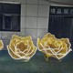 發光鏤空花朵雕塑圖