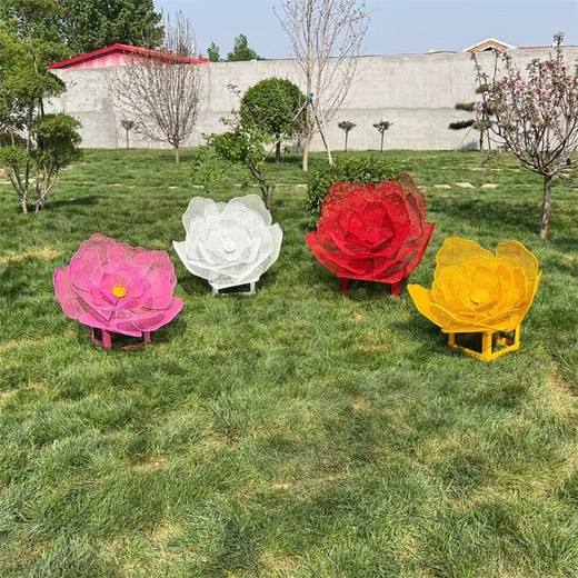 戶外園林花朵雕塑案例參考