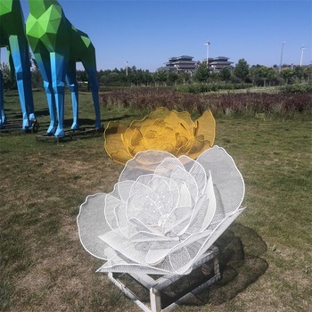 新品花朵雕塑圖片
