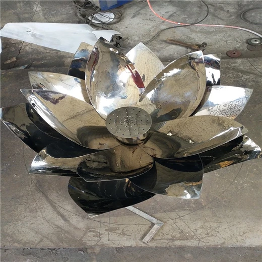 不銹鋼鏤空花朵雕塑造型